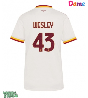 AS Roma Wesley Franca #43 Replika Udebanetrøje Dame 2026-27 Kortærmet